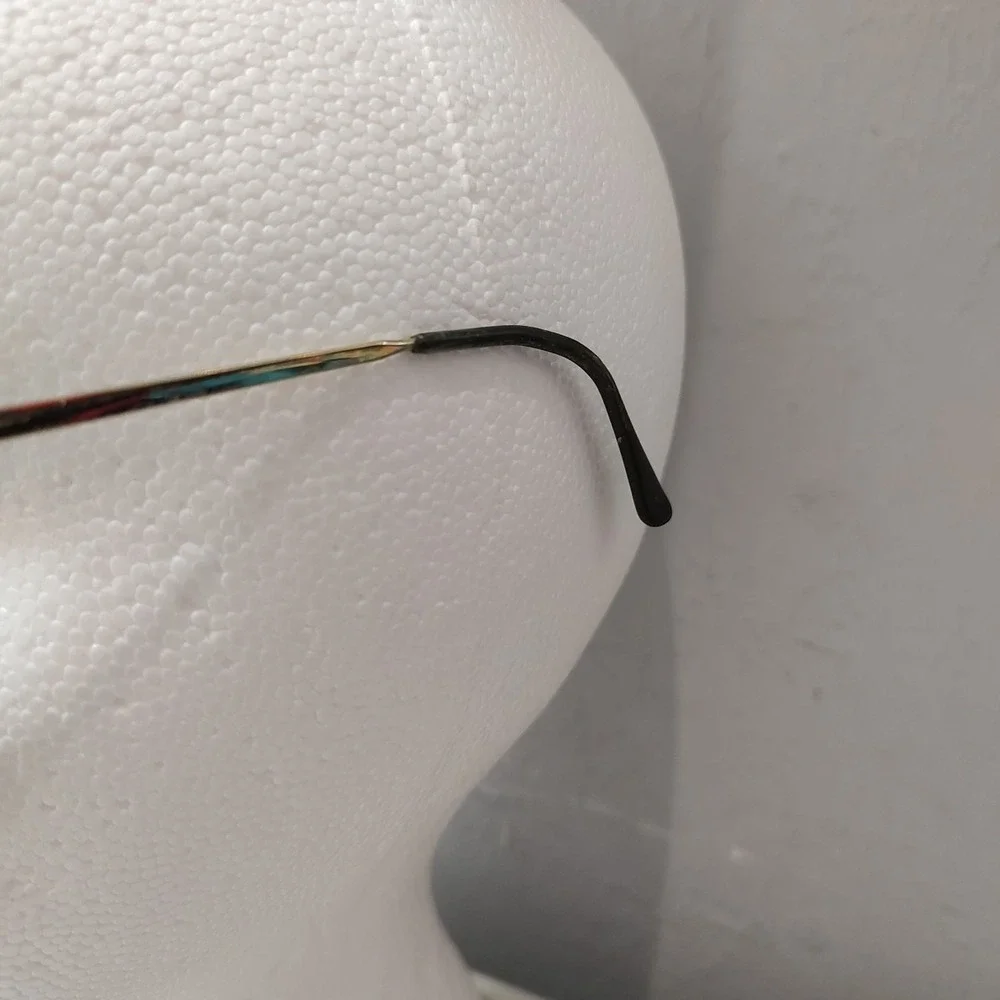 Mirari‎ Italy Vintage Gold Metal Eyeglasses 55-19 Oval 90s Luxury Optical Frame